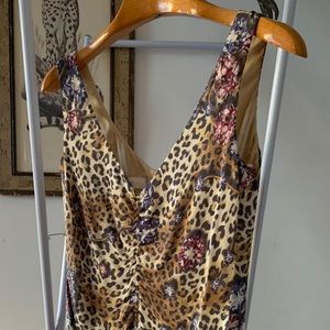 Escada Animal Print Silk Dress